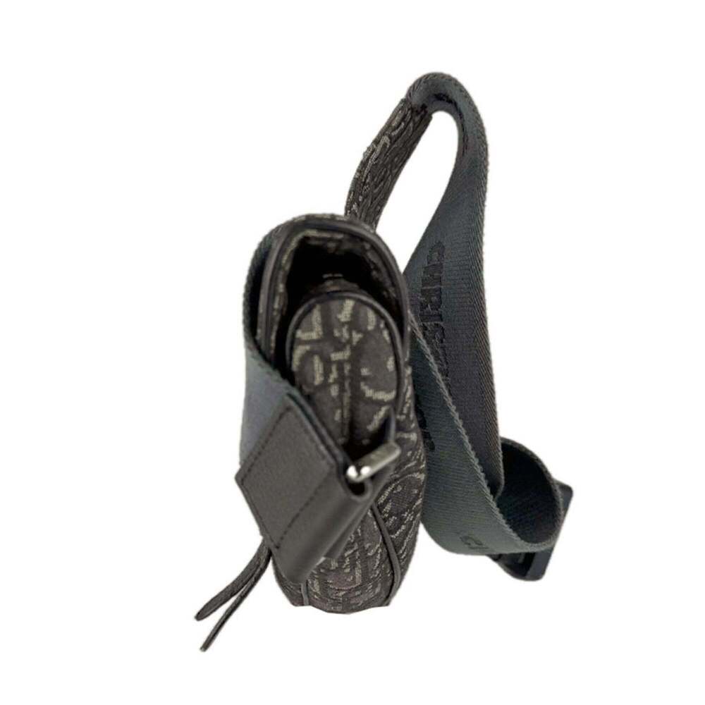 CHRISTIAN DIOR Black Canvas Shoulder Bag - Picture 2 of 12